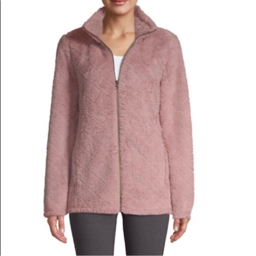 Cozy Mauve Fleece Jacket